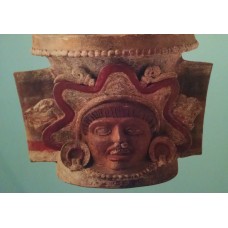 Ceramic incense burner, Teotihuacan, sun rays on the head